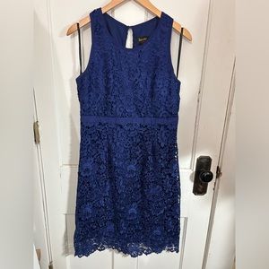 Dark blue lace dress